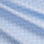 PIQUET STAMPATO TRENDY 3 STELLE CELESTE BIANCO