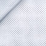 PIQUET STAMPATO TRENDY 3 STELLE CELESTE BIANCO