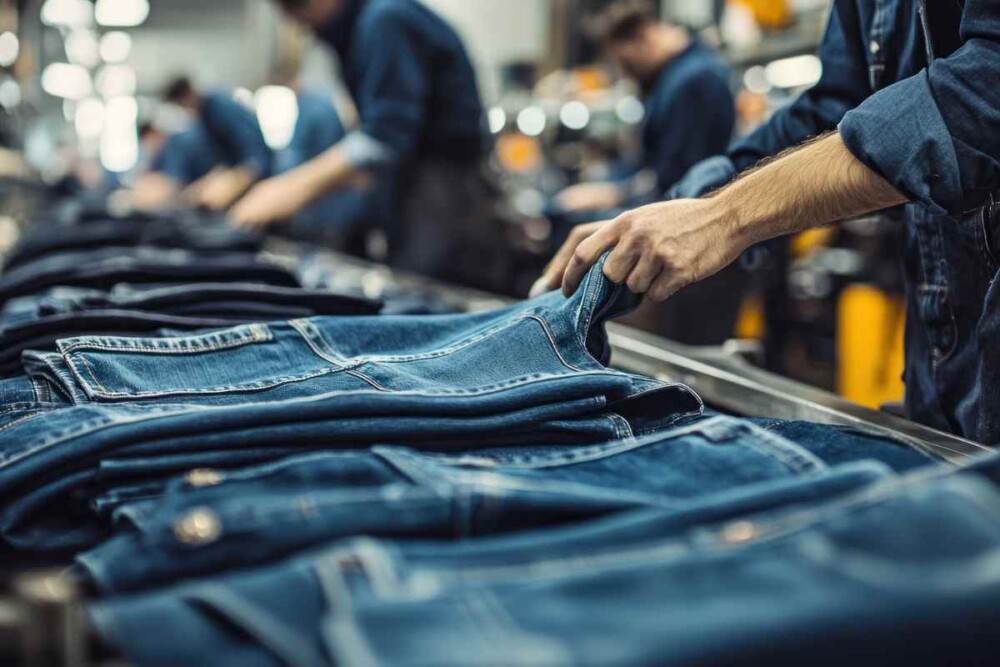 produzione di jeans