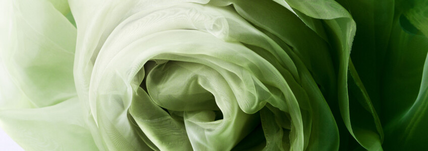 Tessuto Organza Verde