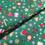 COTONE DIGITAL RUDOLF FOIL DIS. 2 FONDO VERDE