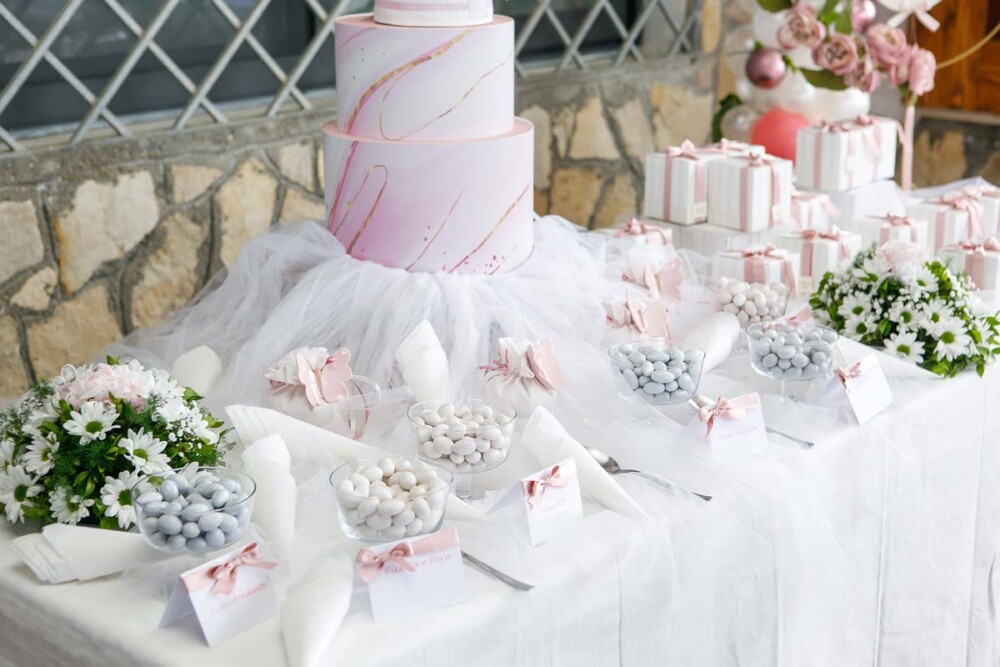 tulle for wedding favors