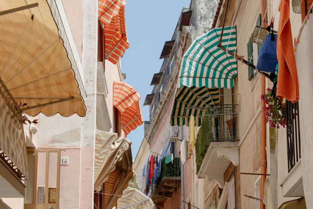 Colorful awnings Colorful awnings