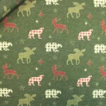 TESSUTO EFFETTO LINO COUNTRY XMAS