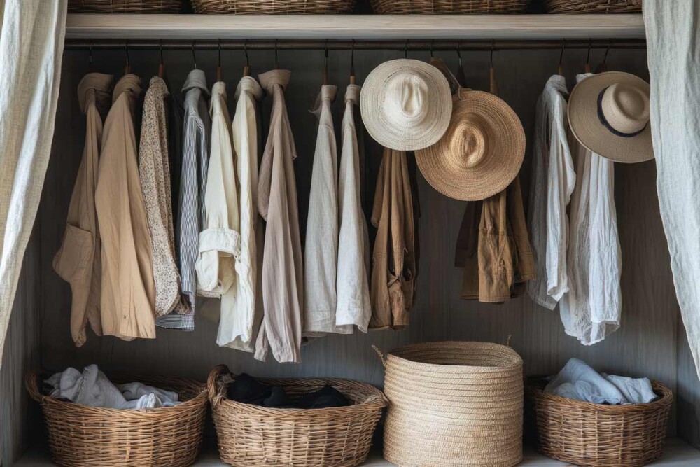 clothing in linen blend clothing in linen blend