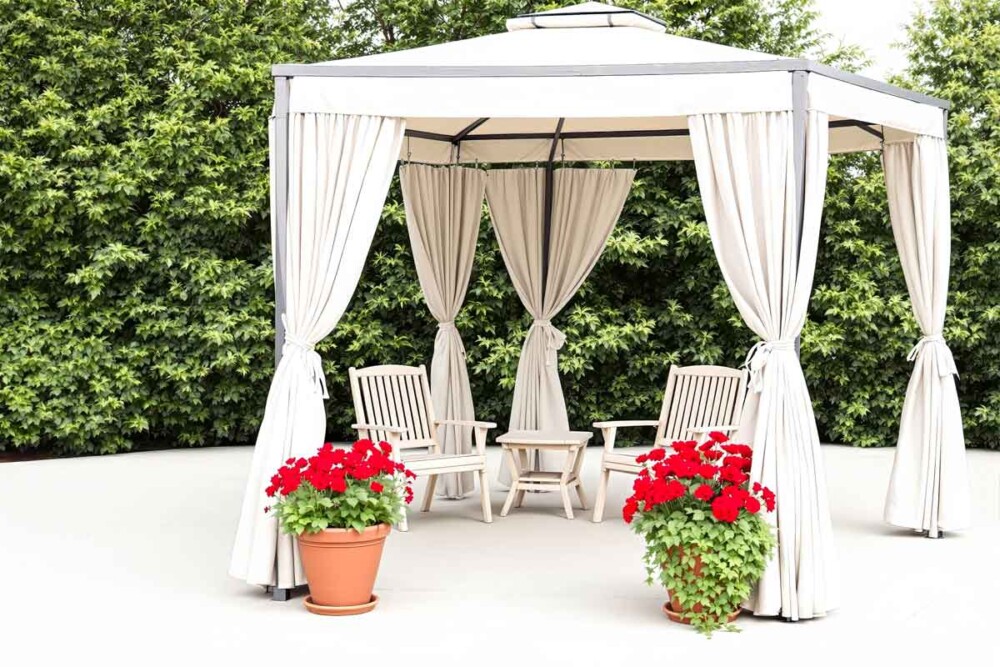 gazebo con tende gazebo con tende