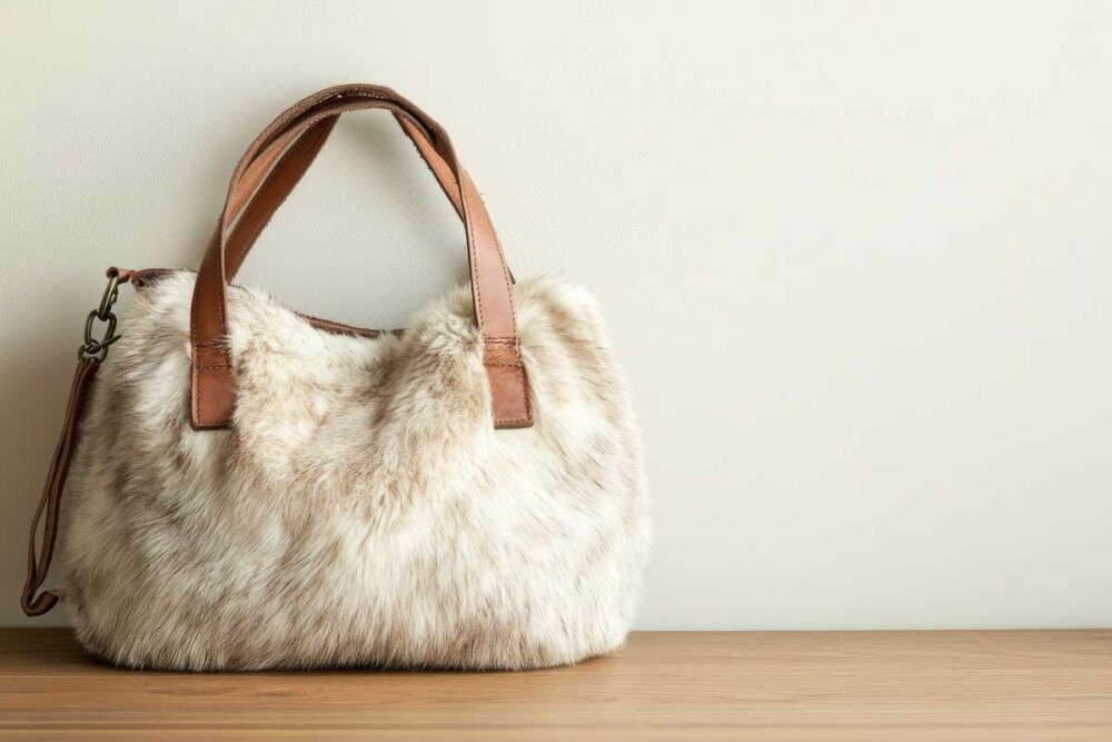 borsa handmade in ecopelliccia borsa handmade in ecopelliccia