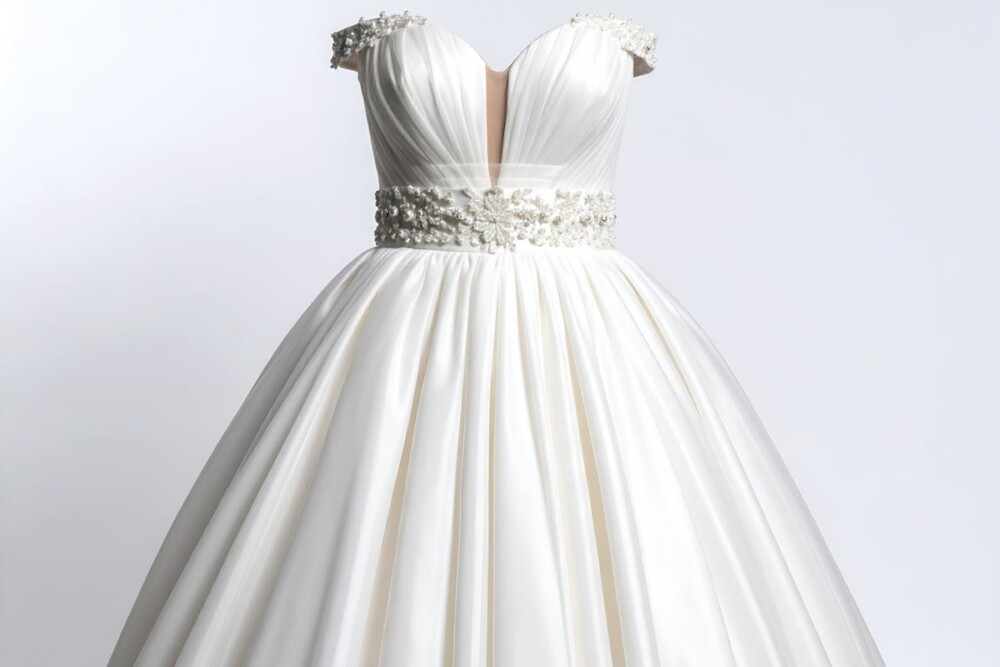 georgette wedding dress