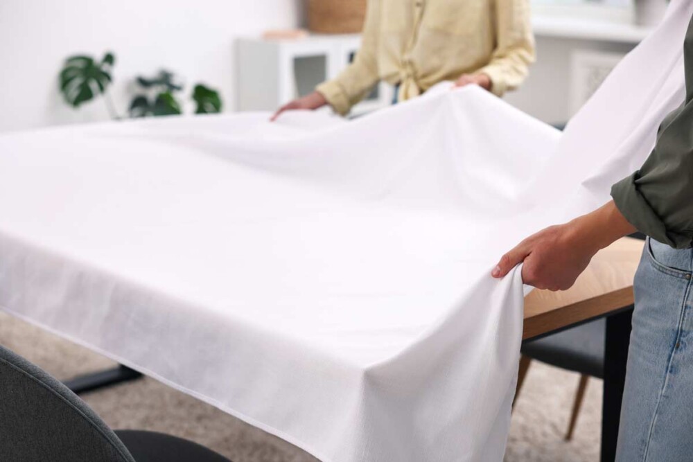 polyester mixed tablecloth