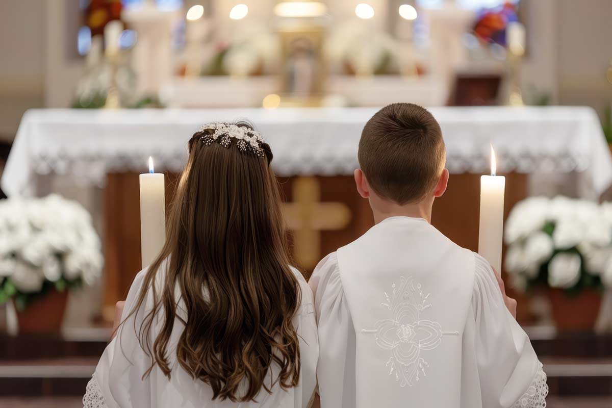 tessuti abiti da prima comunione