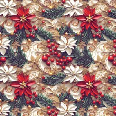 Cotone Stampato Magic Xmas